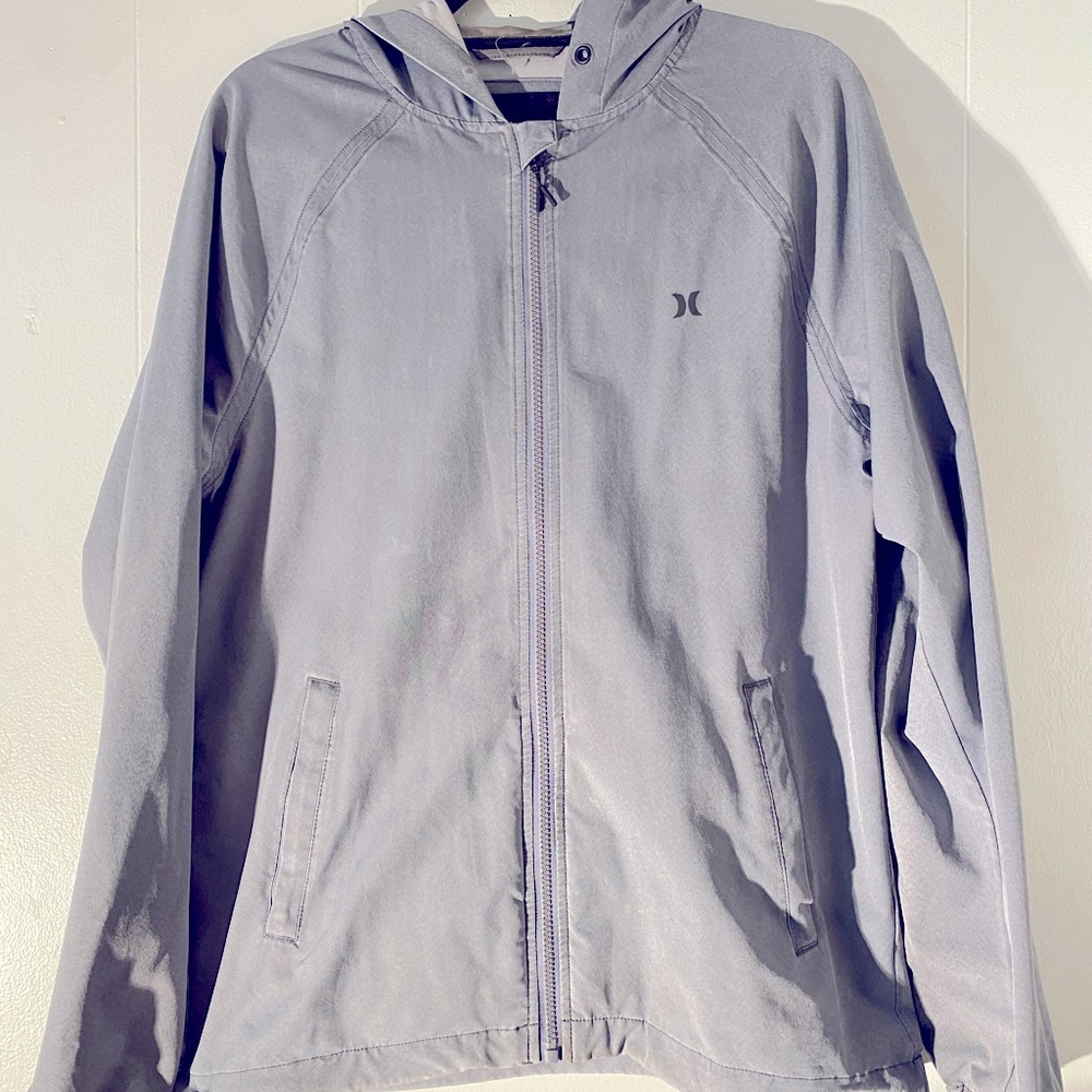 Light grey Hurley windbreaker